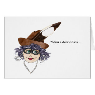 Dame avec conseil à la fermeture des portes