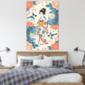 Dame Bingata Canvas Afdruk (Insitu (Slaapkamer))