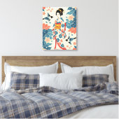 Dame Bingata Canvas Afdruk (Insitu (Slaapkamer))