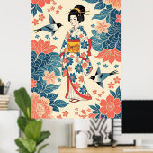 Dame Bingata Poster (Thuiskantoor)