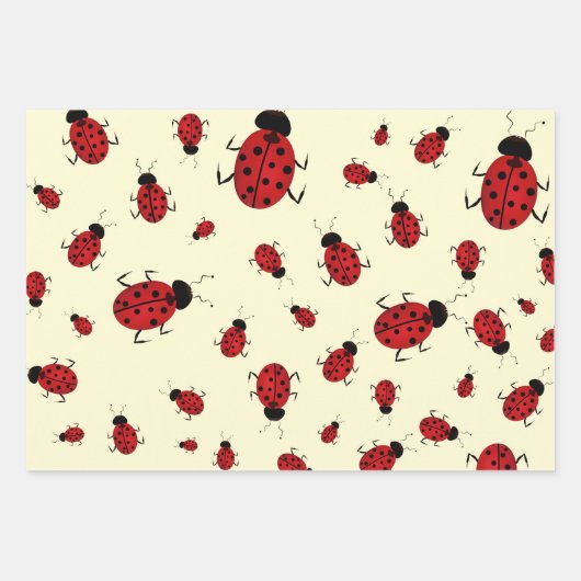 Dame Bird Theme Wrapping Paper Flat Sheet Set 3 (Voorkant 3)