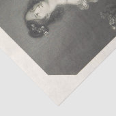 Dame Black en White Tissuepapier (Detail)