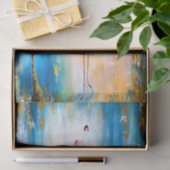 Dame blauw, ontkoppeld tissuepapier (Geschenk)