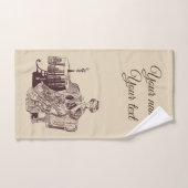 dame boit du thé (Serviette à main)