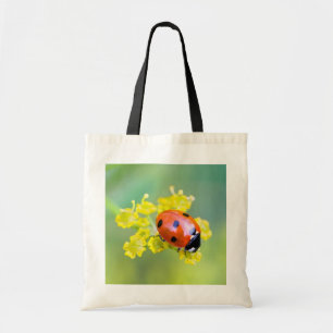 dame bovenaan tote bag