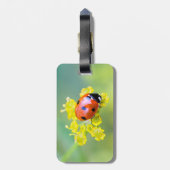 dame bovenop bagagelabel (Achterkant verticaal)