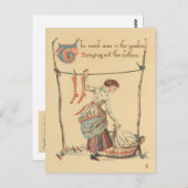   dame briefkaart (Voorkant / Achterkant)