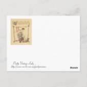   dame briefkaart (Achterkant)