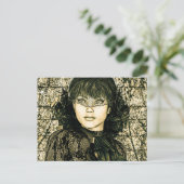  dame briefkaart (Staand voorkant)