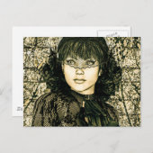  dame briefkaart (Voorkant / Achterkant)