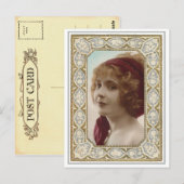  Dame  Briefkaarten (Voorkant / Achterkant)