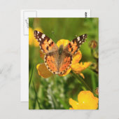 Dame Butterfly Briefkaart (Voorkant / Achterkant)