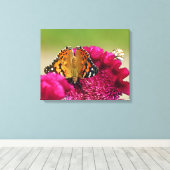 Dame Butterfly Canvas Afdruk (Insitu (Houten vloer))