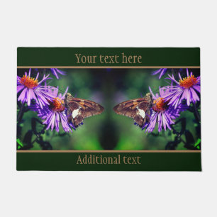 Dame Butterfly gekleurd op ventilator, speciaal ge Deurmat