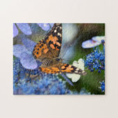 Dame Butterfly Jigzaag puzzle Legpuzzel (Horizontaal)