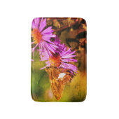 Dame Butterfly Wild Aster Flower Abstract Badmat (Voorkant Verticaal)