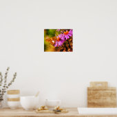 Dame Butterfly Wild Aster Flower Abstract Poster (Keuken)