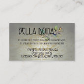 Dame carte de visite de Bella (Dos)