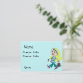 DAME CARTES DE VISITE DE MODE (Debout devant)