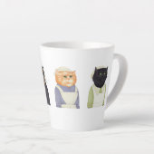 DAME CATS Latte Mug (Angle droit)