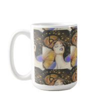 dame champignon amour café tasse de thé