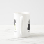 DAME CHAUSSURES Bone China Mug + Texte (Dos)