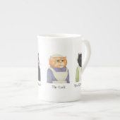 DAME CHAUSSURES Bone China Mug + Texte (Devant droit)