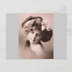 dame Circa 1900 Briefkaart