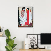 DAME DANS LE MIROIR, ART DÉCO BEAUTÉ MODE (Bureau à domicile)