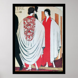 DAME DANS LE MIROIR, ART DÉCO BEAUTÉ MODE