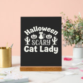 Dame de chat effrayante Halloween_1 (Mariage)