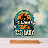 Dame de chat Halloween Épouvantable Maison hantée (Neutre)