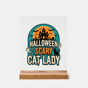 Dame de chat Halloween Épouvantable Maison hantée