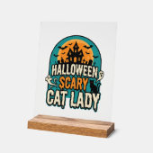 Dame de chat Halloween Épouvantable Maison hantée (Angle)
