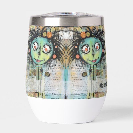 Dame de collage d'art 10 (Avant)