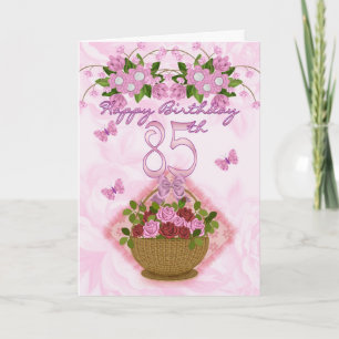 dame, de Rozen en de Bloemen van de 85ste Kaart
