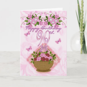 dame, de Rozen en de Bloemen van de 90ste Kaart