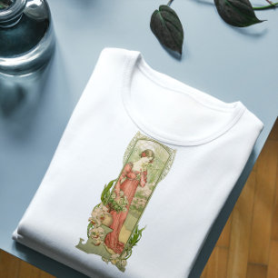 Dame de serre élégante d'art nouveau vintage