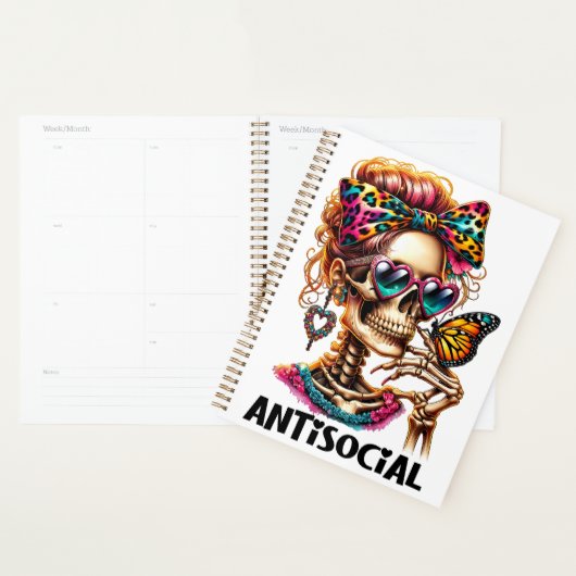 Dame de squelette antisociale (Devant avec enveloppe)