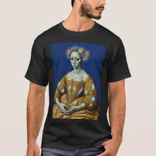 Dame deep one een griezelige Lovecraftiaanse burge T-shirt