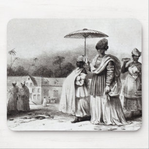 Dame die kind naar Baptisme brengt Muismat