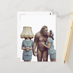  dame die Sasquatch kust Briefkaart