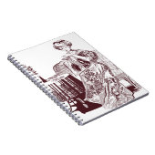 dame drink thee notitieboek (Rechterzijde)