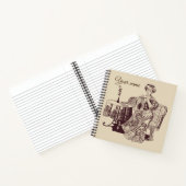 dame drink thee notitieboek (Binnen)