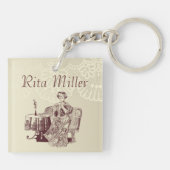 dame drink thee sleutelhanger (Achterkant)