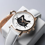 Dame du chat<br><div class="desc">Tête de chat silhouette "Cat Lady" design en police de script mignonne et un petit coeur d'or.</div>