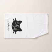 Dame du chat (Serviette à main)