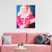 DAME EN ATTENTE canevas (Insitu(Salon))