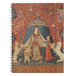 Dame en de Vintage van de middeleeuwen van de Unic Notitieboek