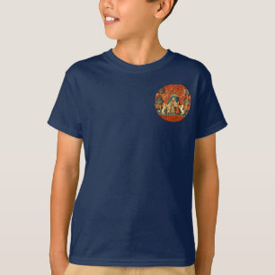 Dame en Eenhoorn Middeleeuwse Wandtapijt: Franse K T-shirt